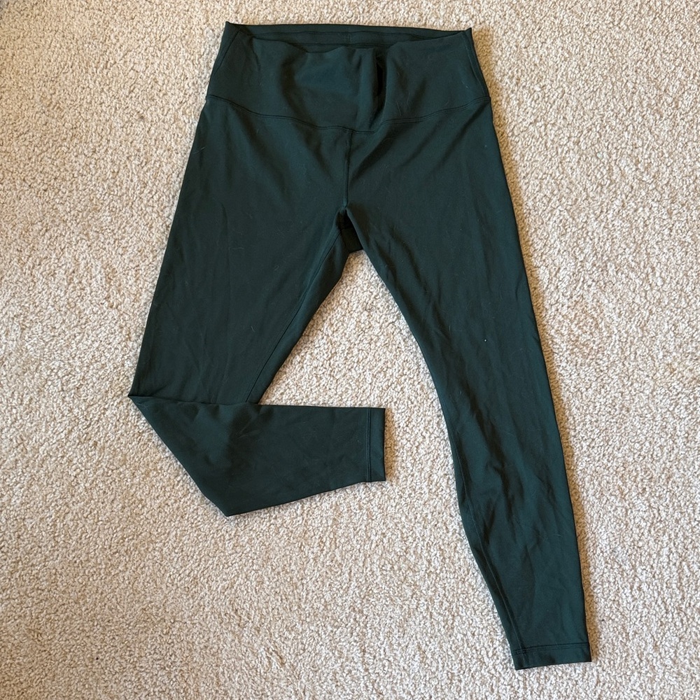Dark Green High-Waisted Leggings